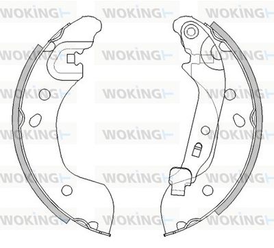 Z453600 WOKING Комплект тормозных колодок