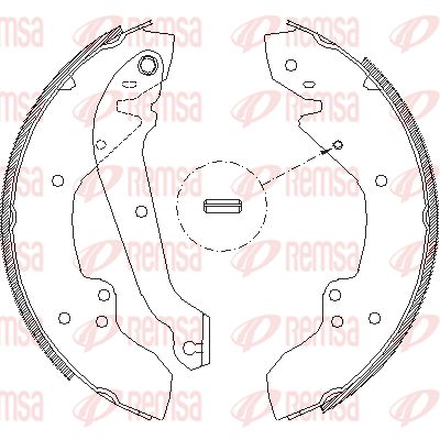 405600 REMSA Комплект тормозных колодок