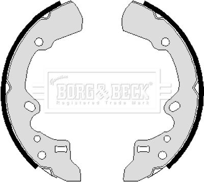 BBS6063 BORG & BECK Комплект тормозных колодок