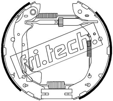 16500 fri.tech. Комплект тормозных колодок