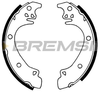 GF0444 BREMSI Комплект тормозных колодок