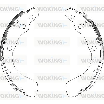 Z415100 WOKING Комплект тормозных колодок