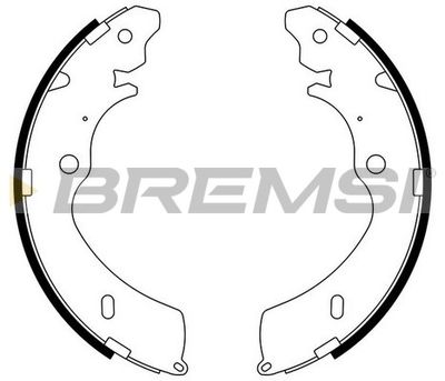 GF0756 BREMSI Комплект тормозных колодок
