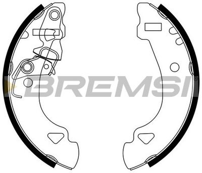 GF0173 BREMSI Комплект тормозных колодок
