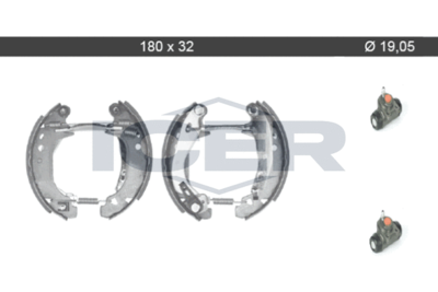 79KT0063C ICER Комплект тормозных колодок