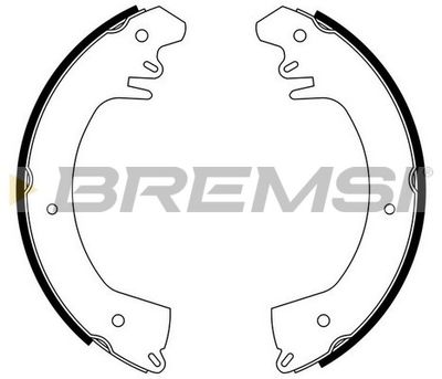 GF0515 BREMSI Комплект тормозных колодок