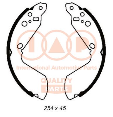 70516051 IAP QUALITY PARTS Комплект тормозных колодок