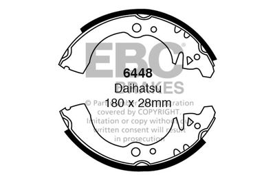 6448 EBC Brakes Комплект тормозных колодок