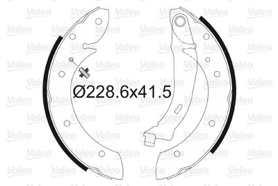 562630 VALEO Комплект тормозных колодок