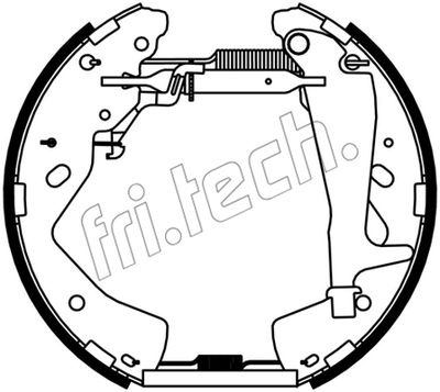 16537 fri.tech. Комплект тормозных колодок