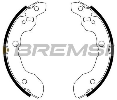 GF0921 BREMSI Комплект тормозных колодок