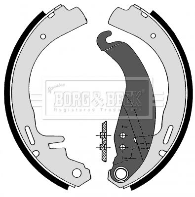 BBS6110 BORG & BECK Комплект тормозных колодок