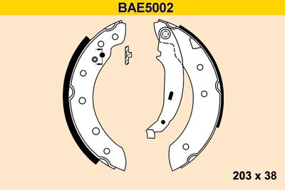 BAE5002 BARUM Комплект тормозных колодок