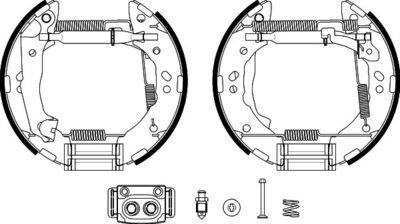 8DB355038171 HELLA Комплект тормозных колодок