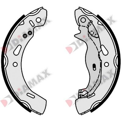 N01154 DIAMAX Комплект тормозных колодок