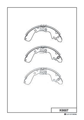 K6687 MK Kashiyama Комплект тормозных колодок