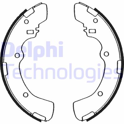 LS1503 DELPHI Комплект тормозных колодок