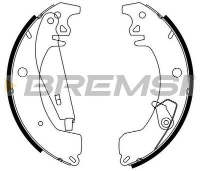 GF0417 BREMSI Комплект тормозных колодок