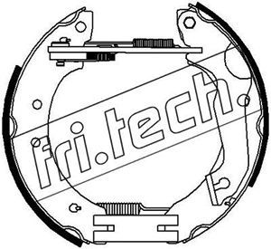 16366 fri.tech. Комплект тормозных колодок