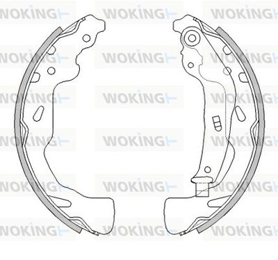 Z446100 WOKING Комплект тормозных колодок