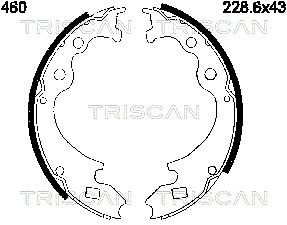 810016460 TRISCAN Комплект тормозных колодок