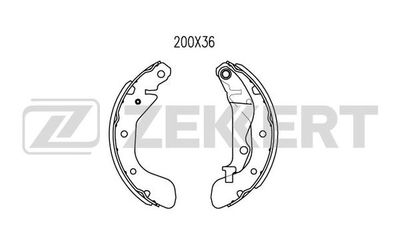 BK4028 ZEKKERT Комплект тормозных колодок