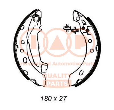 70513091 IAP QUALITY PARTS Комплект тормозных колодок