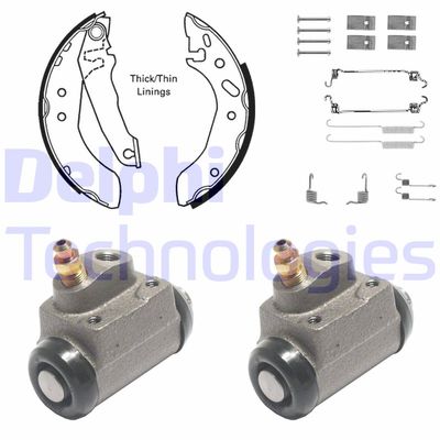 841 DELPHI Комплект тормозных колодок