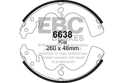 6638 EBC Brakes Комплект тормозных колодок