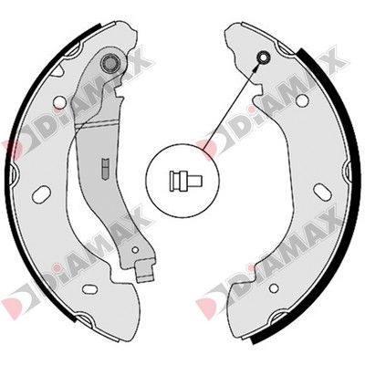 N01329 DIAMAX Комплект тормозных колодок