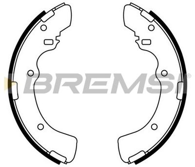 GF0819 BREMSI Комплект тормозных колодок