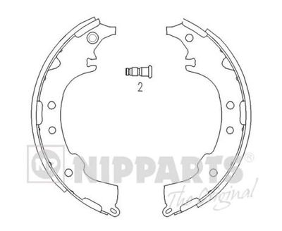 J3502068 NIPPARTS Комплект тормозных колодок