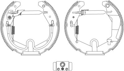 8DB355005271 HELLA PAGID Комплект тормозных колодок