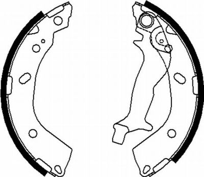 8DB355000431 HELLA Комплект тормозных колодок