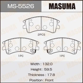 MS5526 MASUMA Комплект тормозных колодок