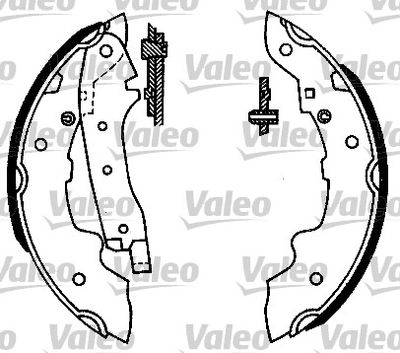 562027 VALEO Комплект тормозных колодок