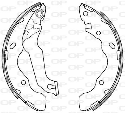 BSA207100 OPEN PARTS Комплект тормозных колодок