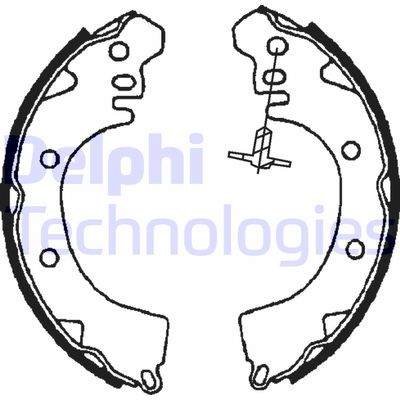 LS1705 DELPHI Комплект тормозных колодок