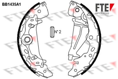 BB1435A1 FTE Комплект тормозных колодок