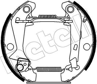 510374 METELLI Комплект тормозных колодок