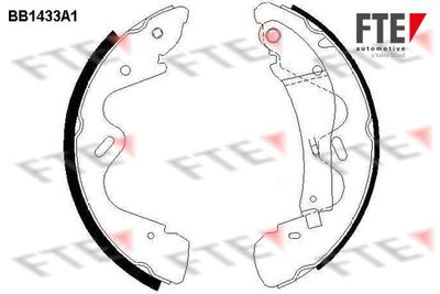 BB1433A1 FTE Комплект тормозных колодок