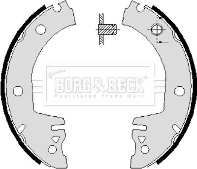 BBS6061 BORG & BECK Комплект тормозных колодок