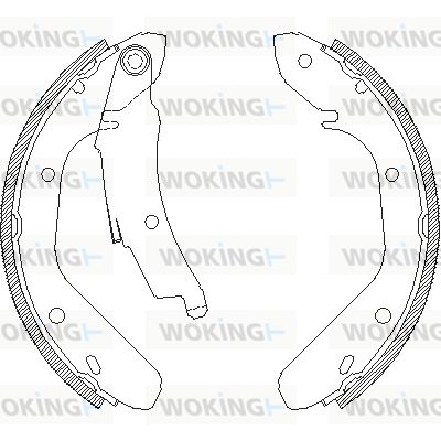 Z402400 WOKING Комплект тормозных колодок