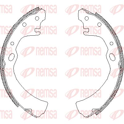 464900 REMSA Комплект тормозных колодок