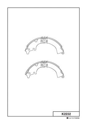 K2232 MK Kashiyama Комплект тормозных колодок