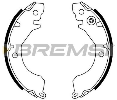GF0730 BREMSI Комплект тормозных колодок