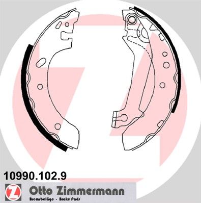 109901029 ZIMMERMANN Комплект тормозных колодок