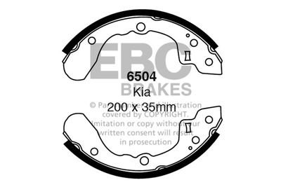 6504 EBC Brakes Комплект тормозных колодок