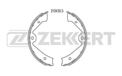 BK4087 ZEKKERT Комплект тормозных колодок