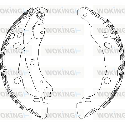 Z415200 WOKING Комплект тормозных колодок